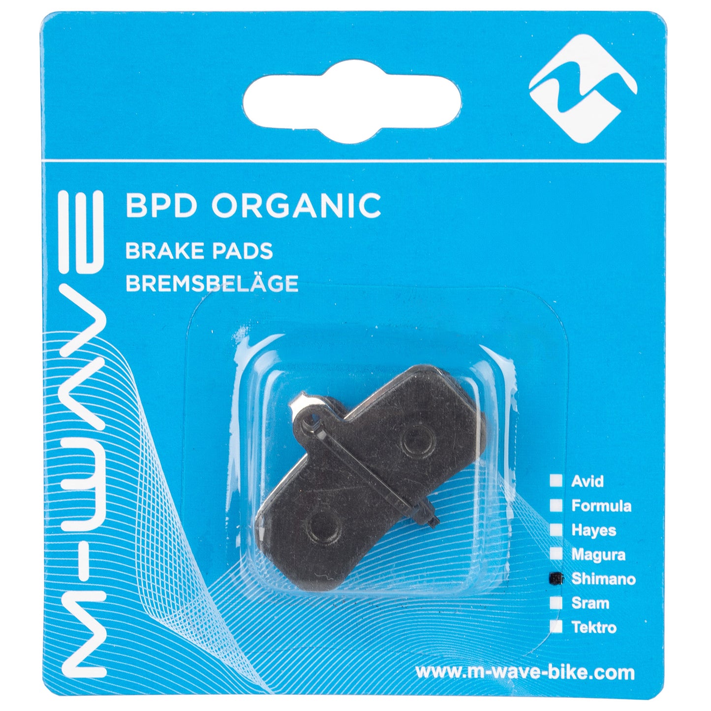 Plaquettes de frein M-wave bpd Organic S2 pour frein à disque