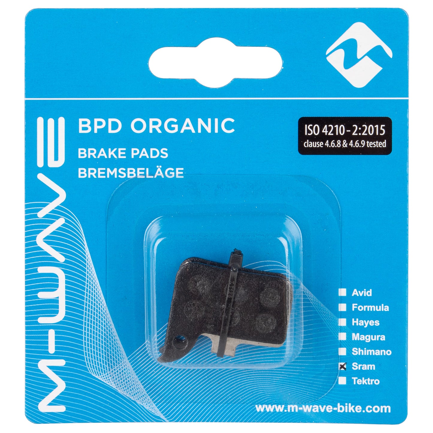 Plaquettes de frein M-wave bpd Organic SR1 pour frein à disque
