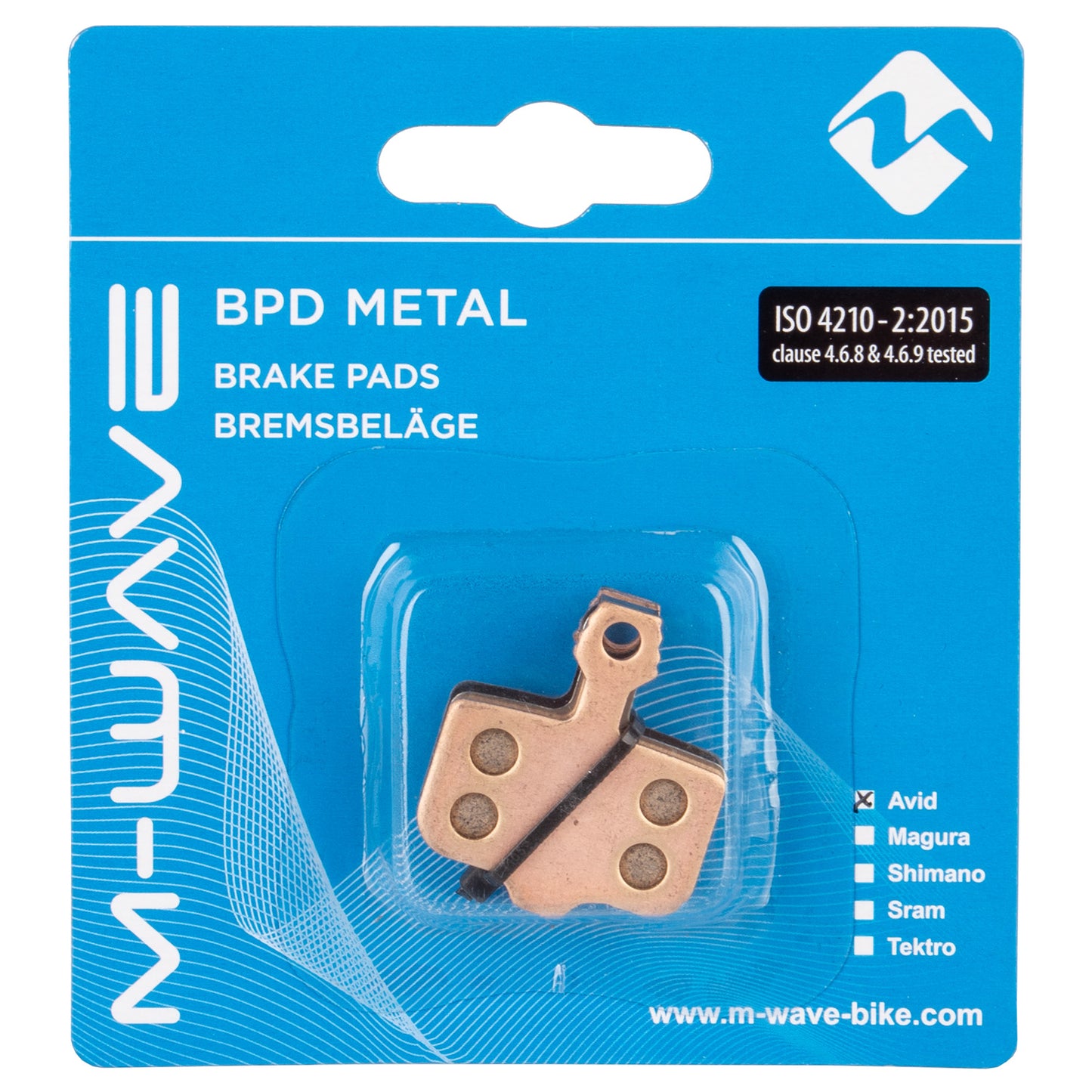 Plaquettes de frein M-wave bpd metal as1 pour frein à disque