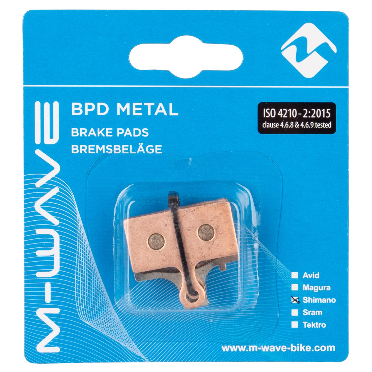 Plaquettes de frein M-wave bpd metal s1 pour frein à disque