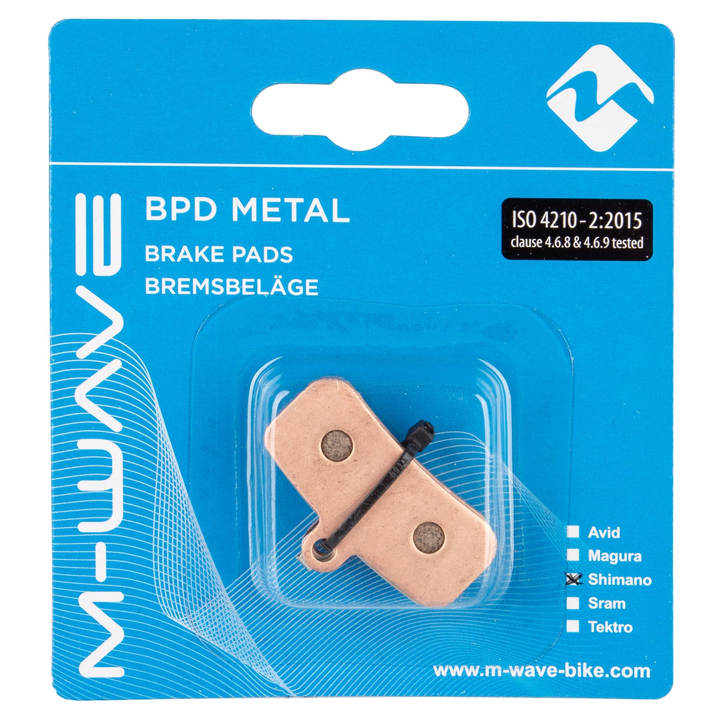 Plaquettes de frein M-wave bpd metal s2 pour frein à disque