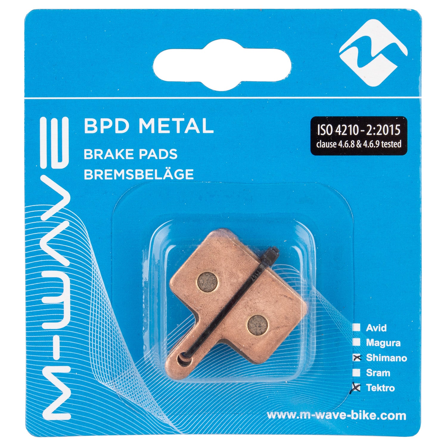 Plaquettes de frein m-wave bpd metal stp1 pour frein à disque