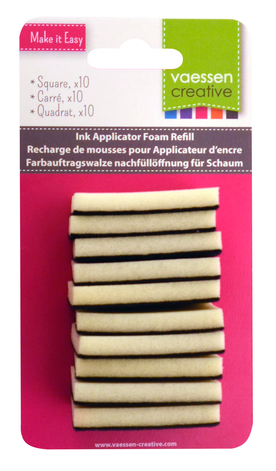 Vaessen creative • mousses pour mélange d'encres 10 pièces