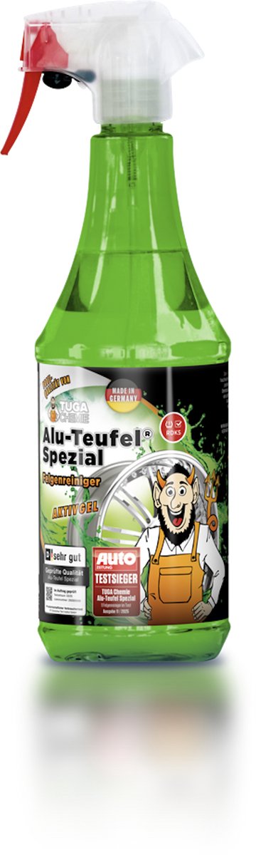Nettoyant spécial jantes Alu-teufel alu-devil - vert - 1000 ml - gagnant du test !