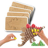 Cartes de décoration de Playmais Dino, 4st.