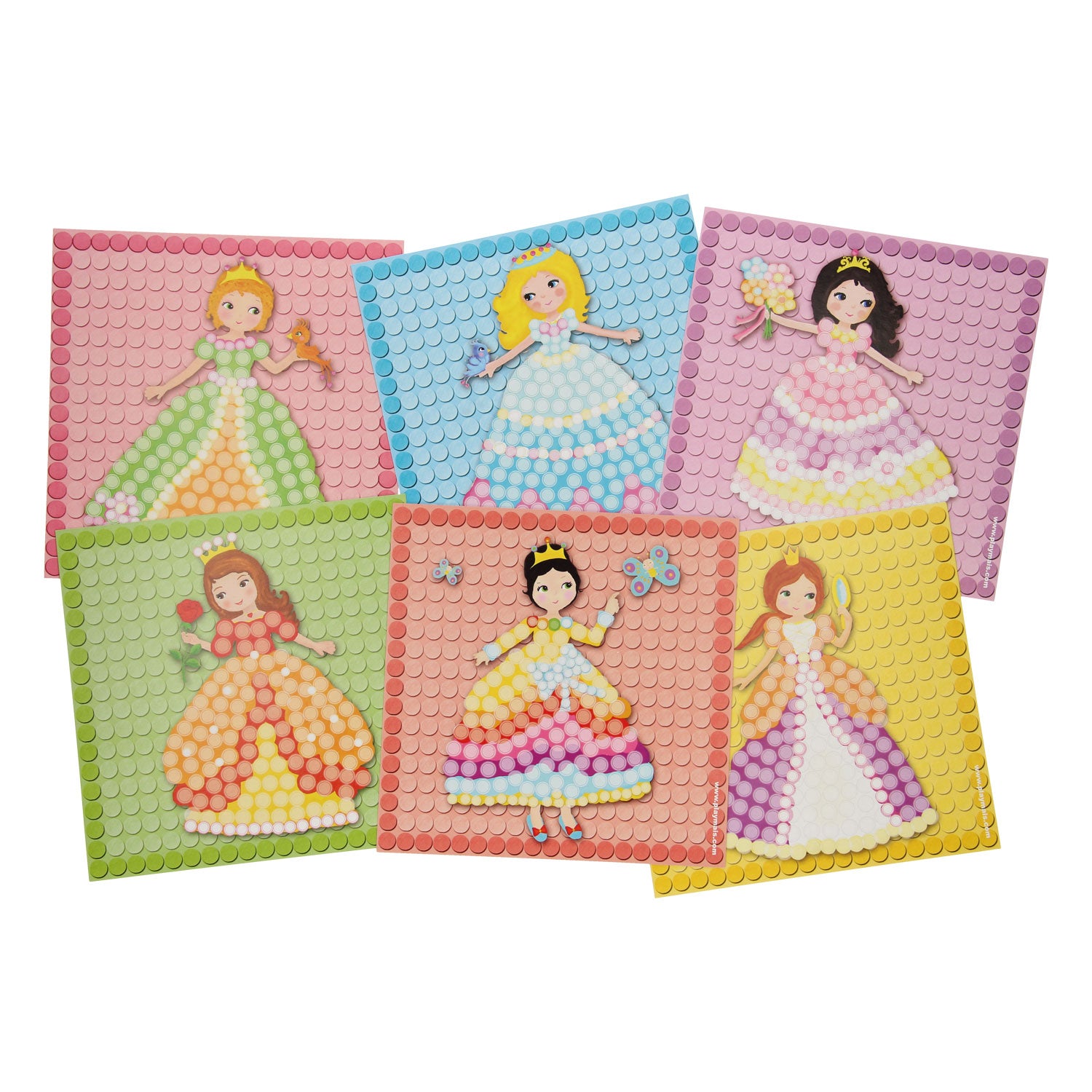 Les cartes Playmais mosaic décorent princesse