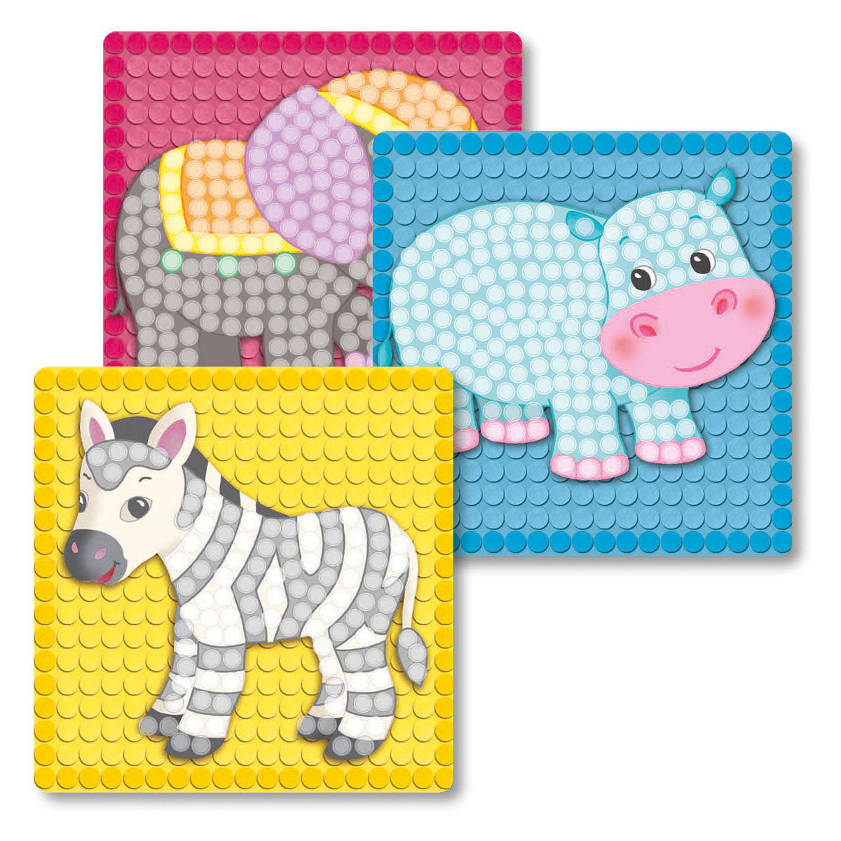Les cartes Playmais mosaic décorent le zoo
