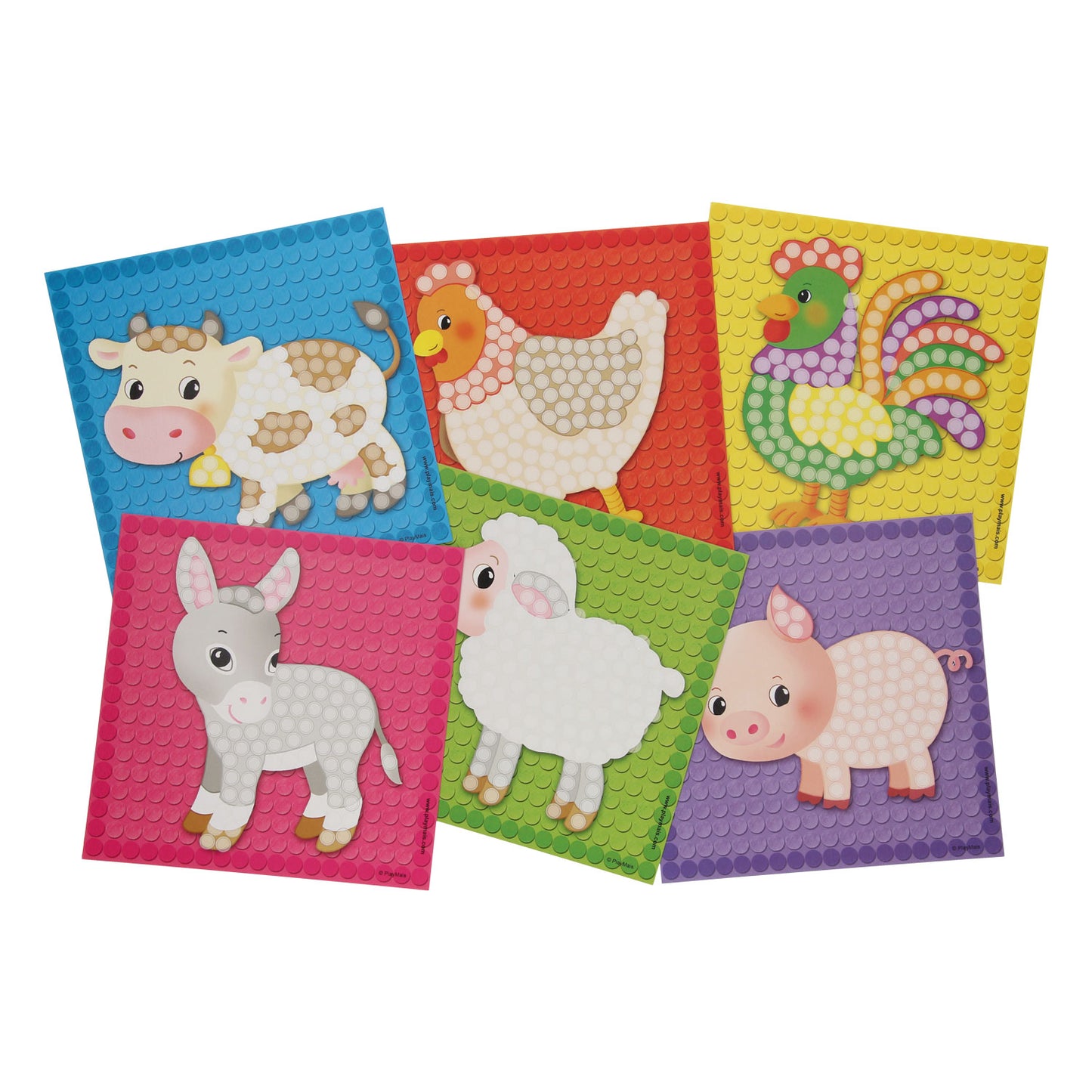 Les cartes Playmais mosaic décorent la ferme