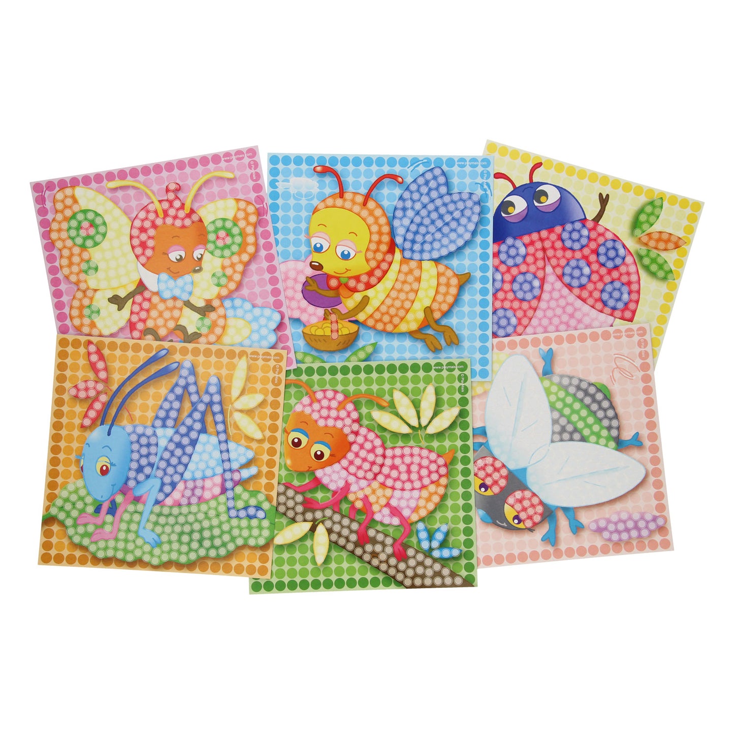 Les cartes Playmais mosaic décorent les insectes