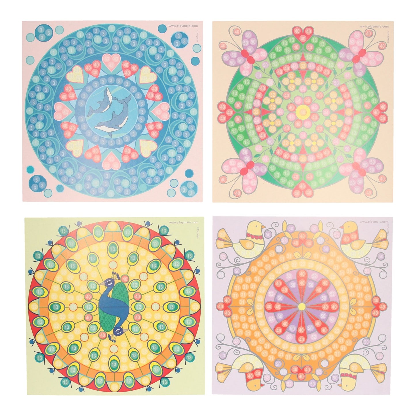 Les cartes Playmais mosaic décorent le mandala à la mode