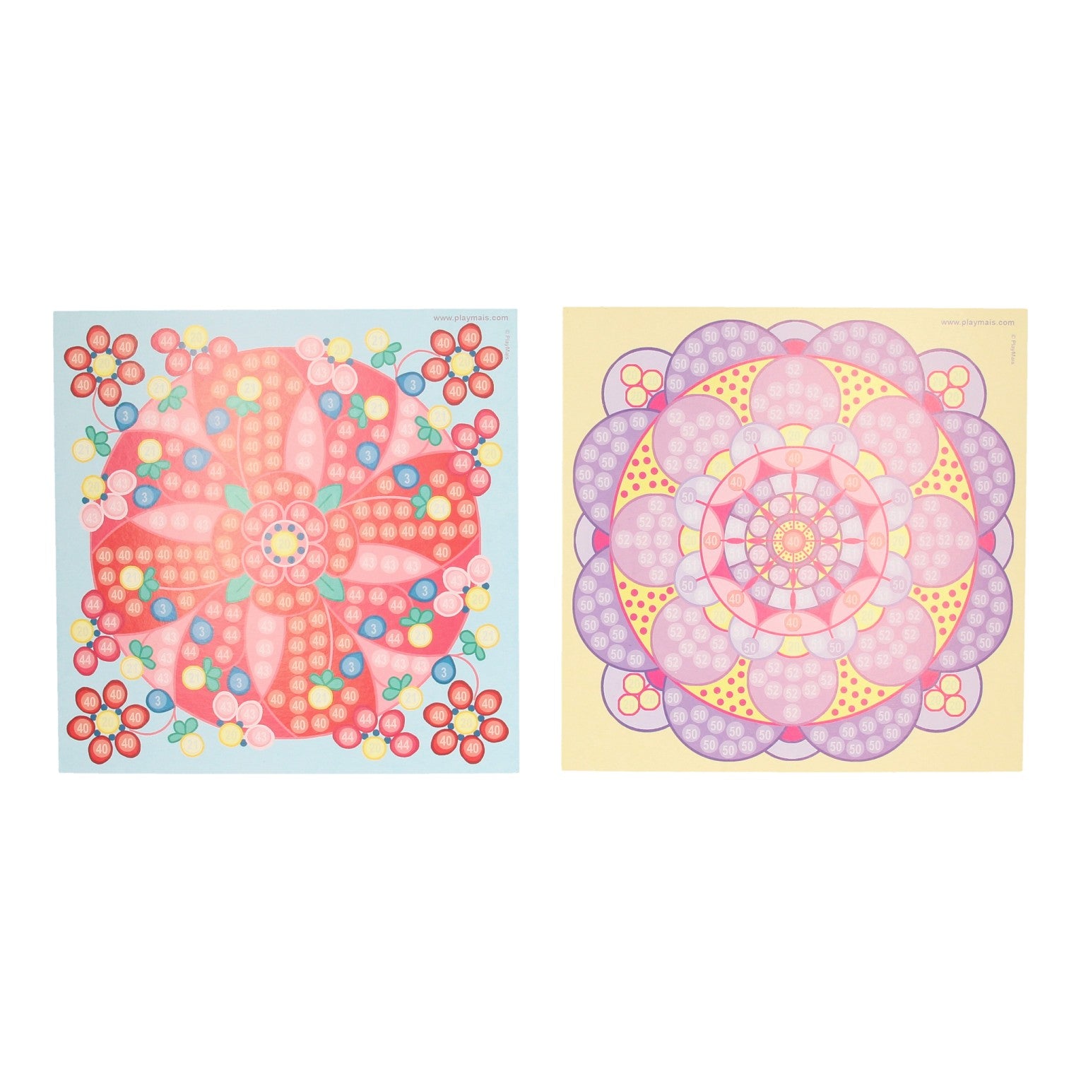 Les cartes Playmais mosaic décorent le mandala à la mode