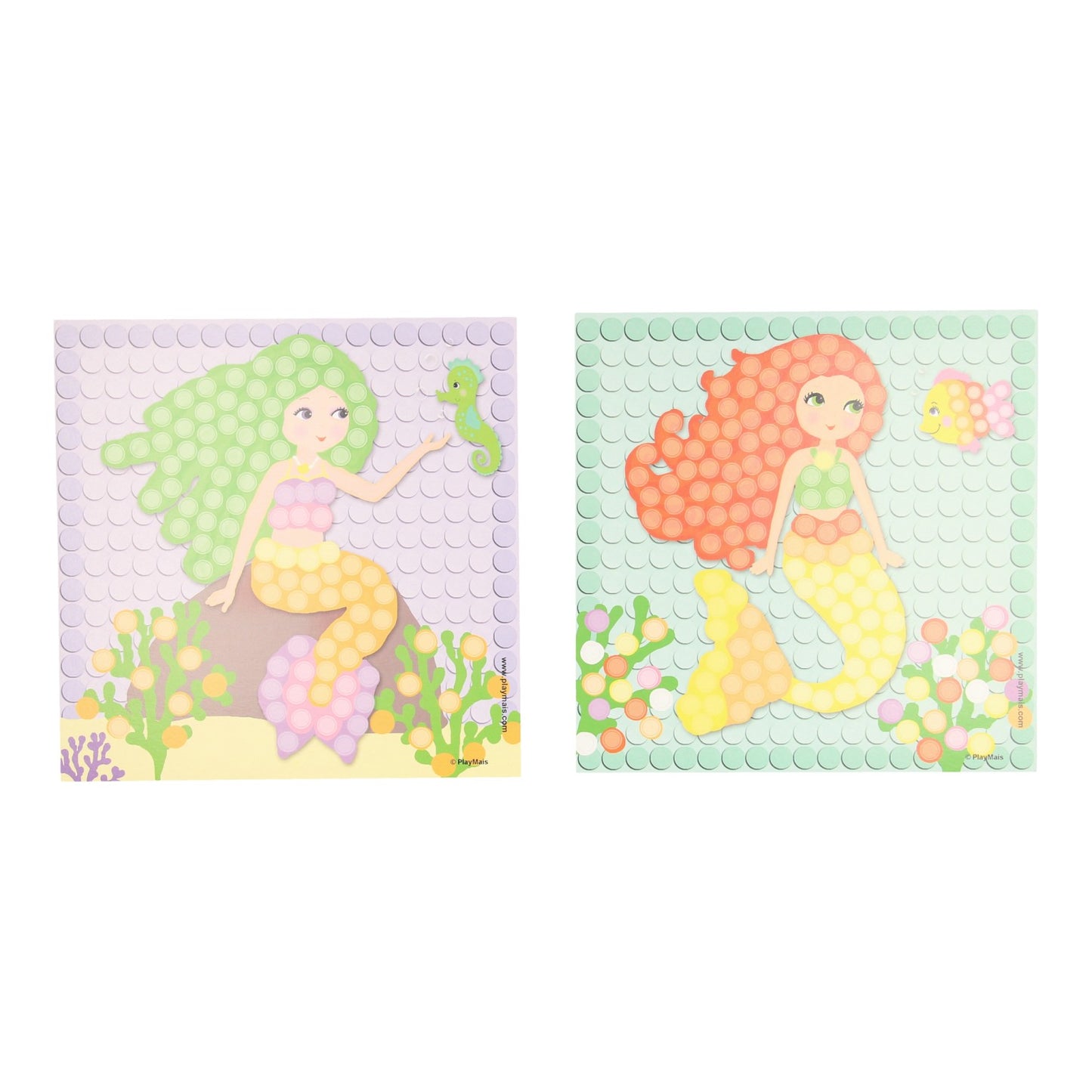 Les cartes Playmais mosaic décorent la sirène de rêve