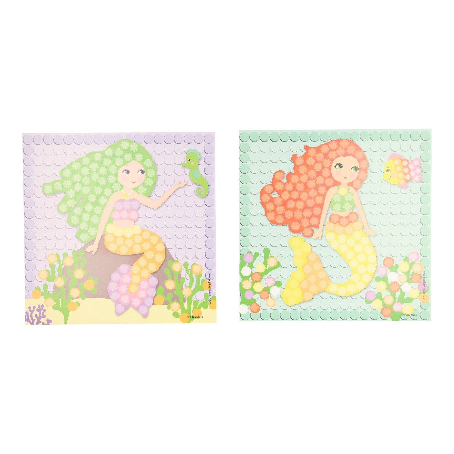 Les cartes Playmais mosaic décorent la sirène de rêve