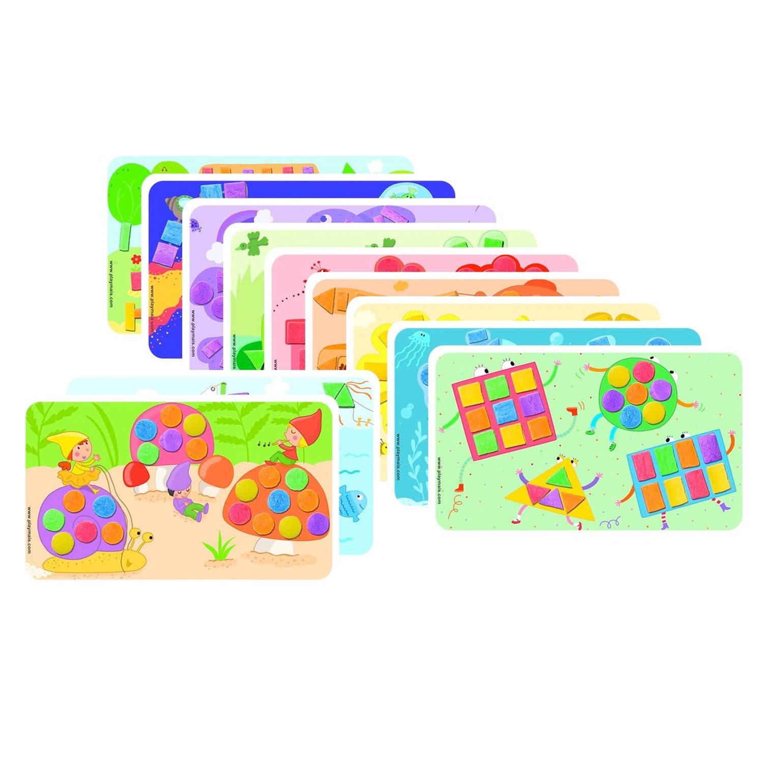 Les cartes Playmais décorent des couleurs de forme, 24e.
