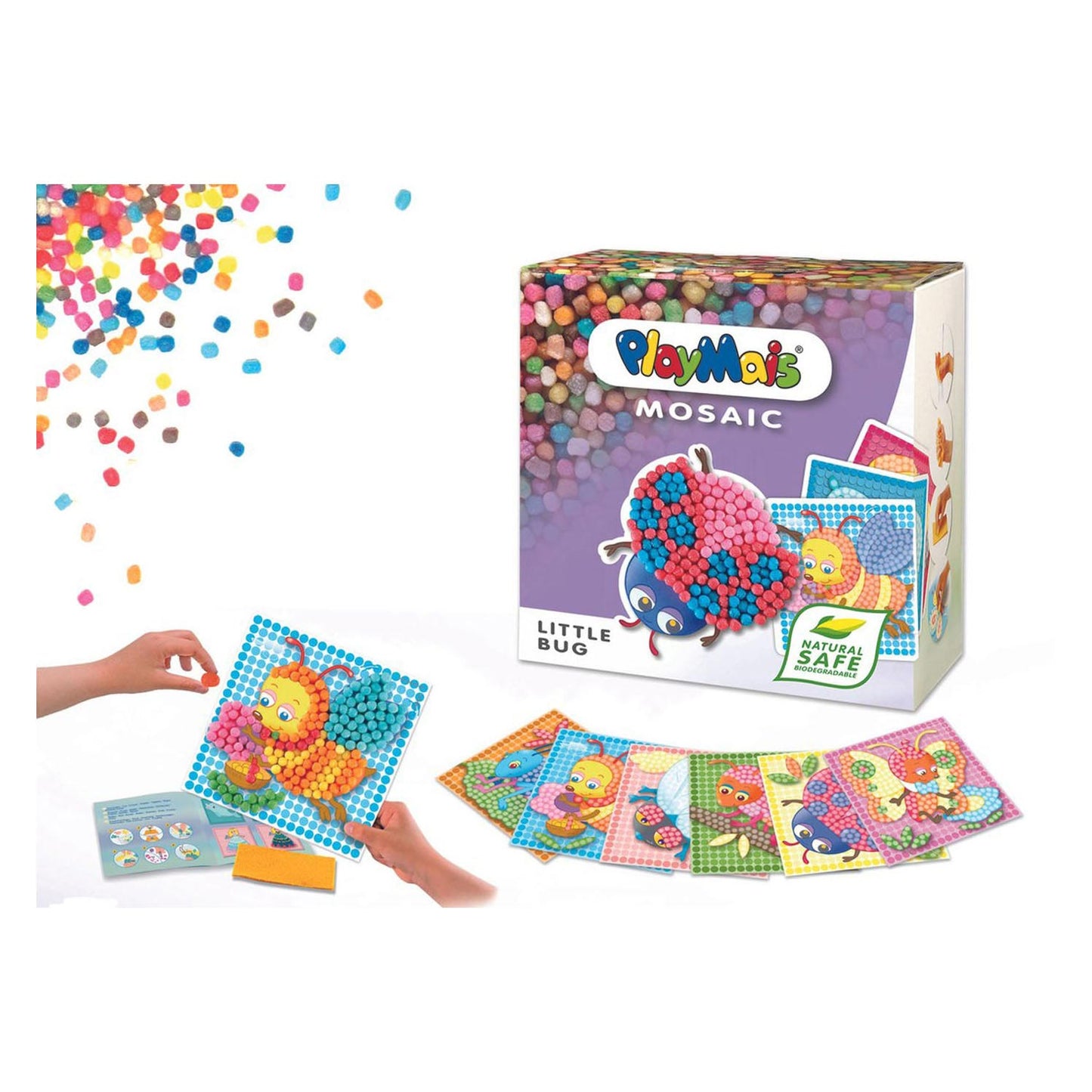 Ensemble de mosaïque Playmais - petits insectes