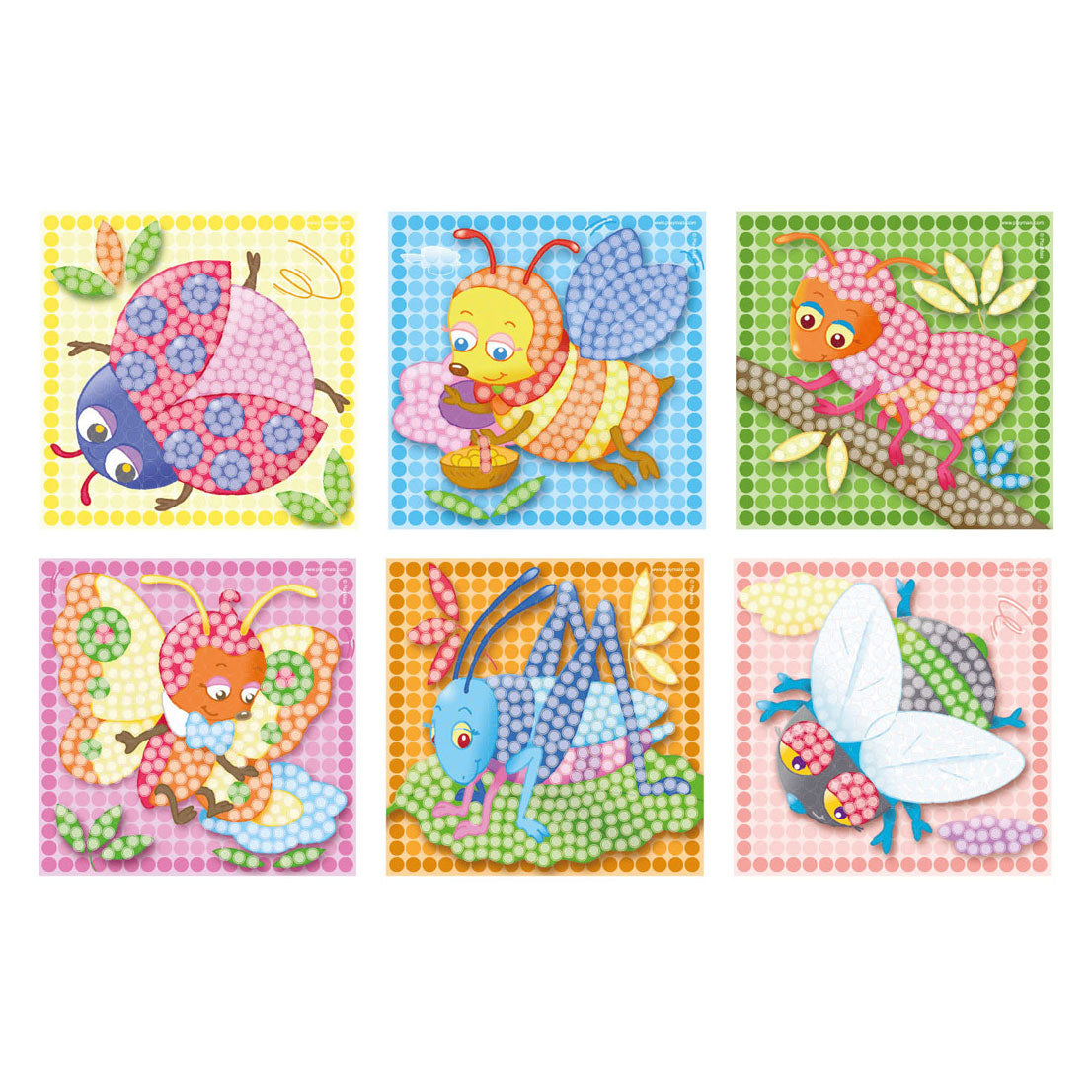 Ensemble de mosaïque Playmais - petits insectes