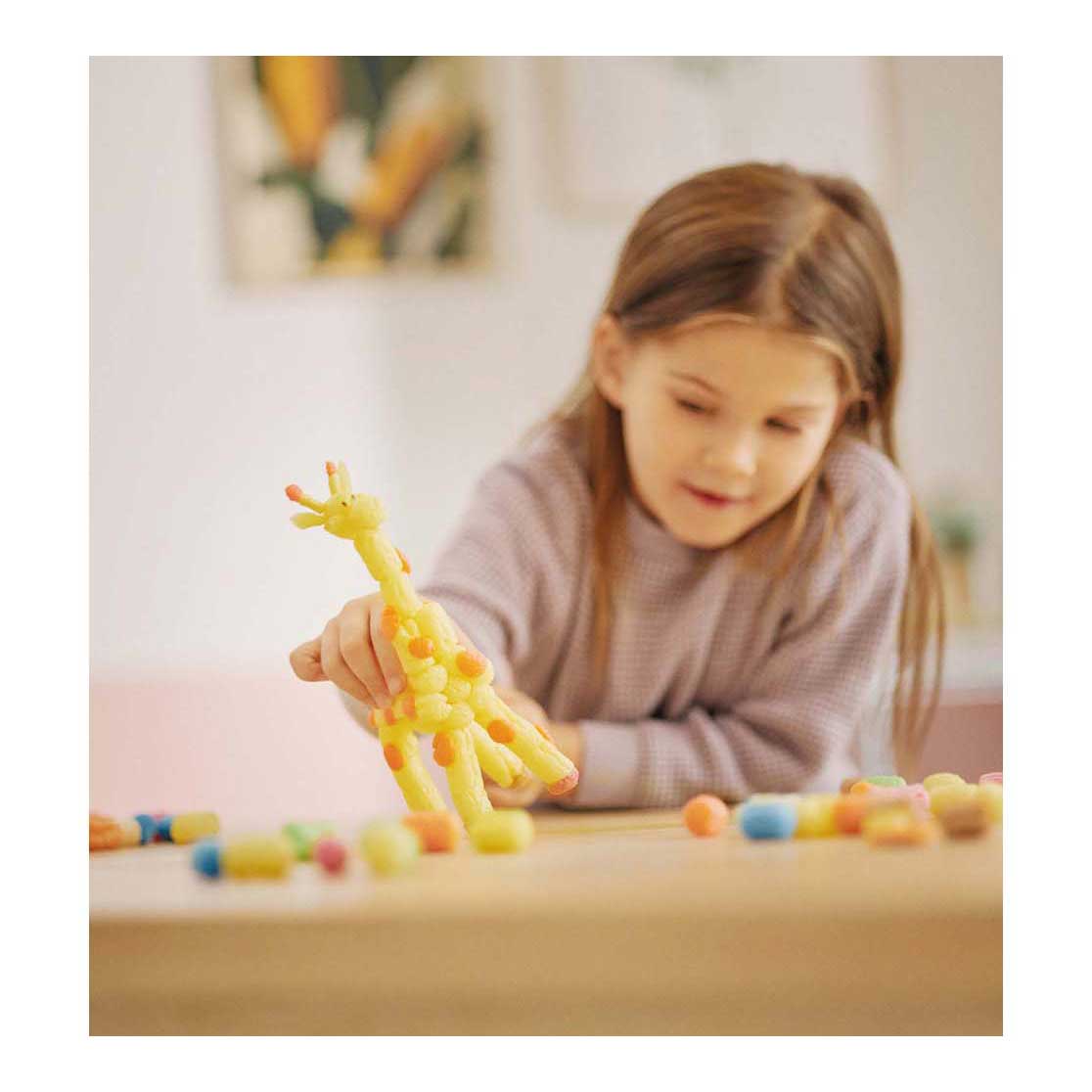 Girafe 3D classique Playmais - 90 pcs.