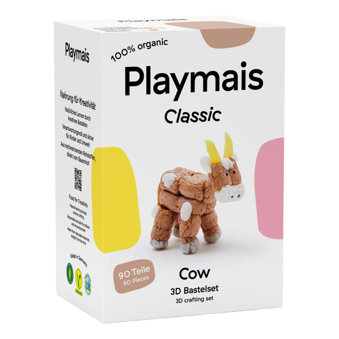 Vache 3D classique Playmais - 90 pcs.