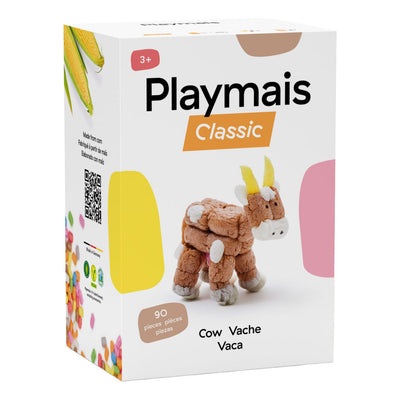 Vache 3D classique Playmais - 90 pcs.