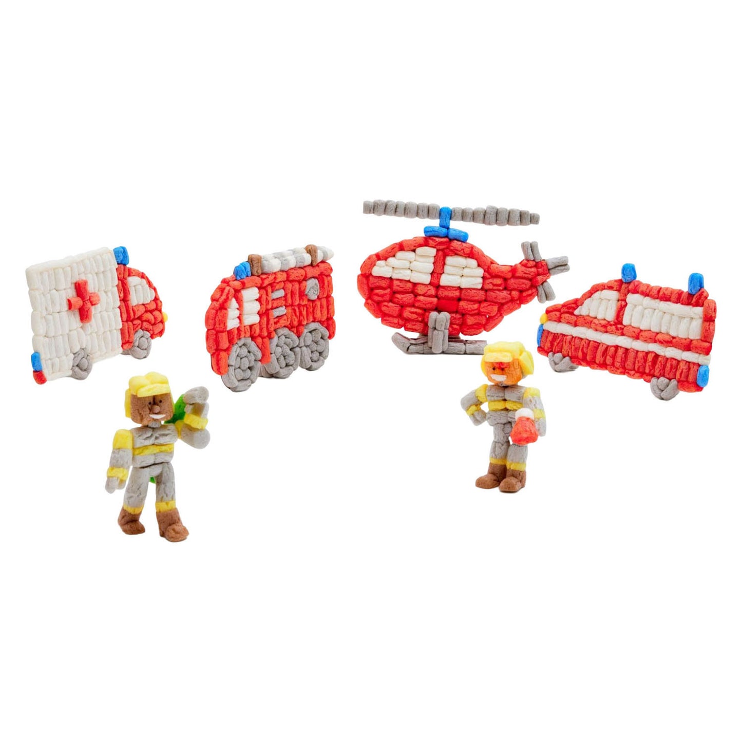 Pompiers classiques Playmais - 800 pcs.