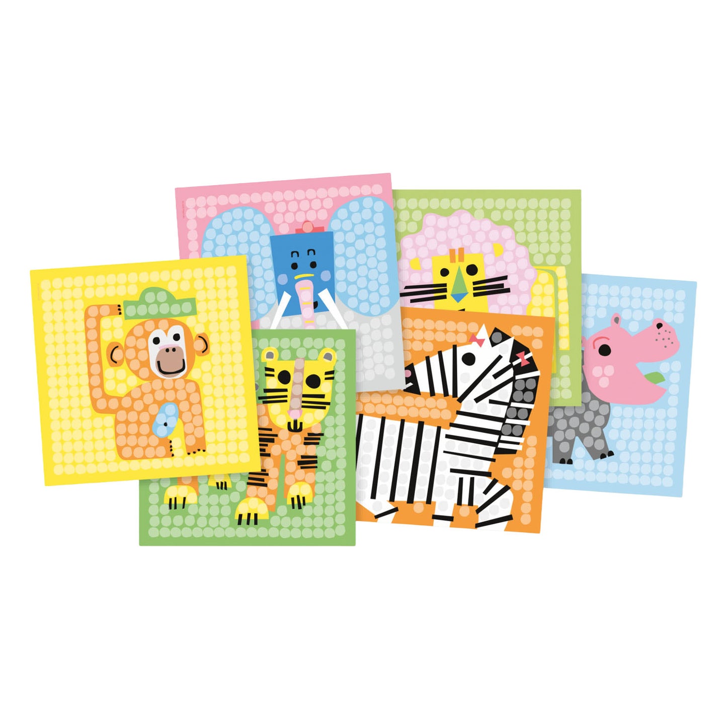 Des cartes mosaïque Playmais décorent le zoo