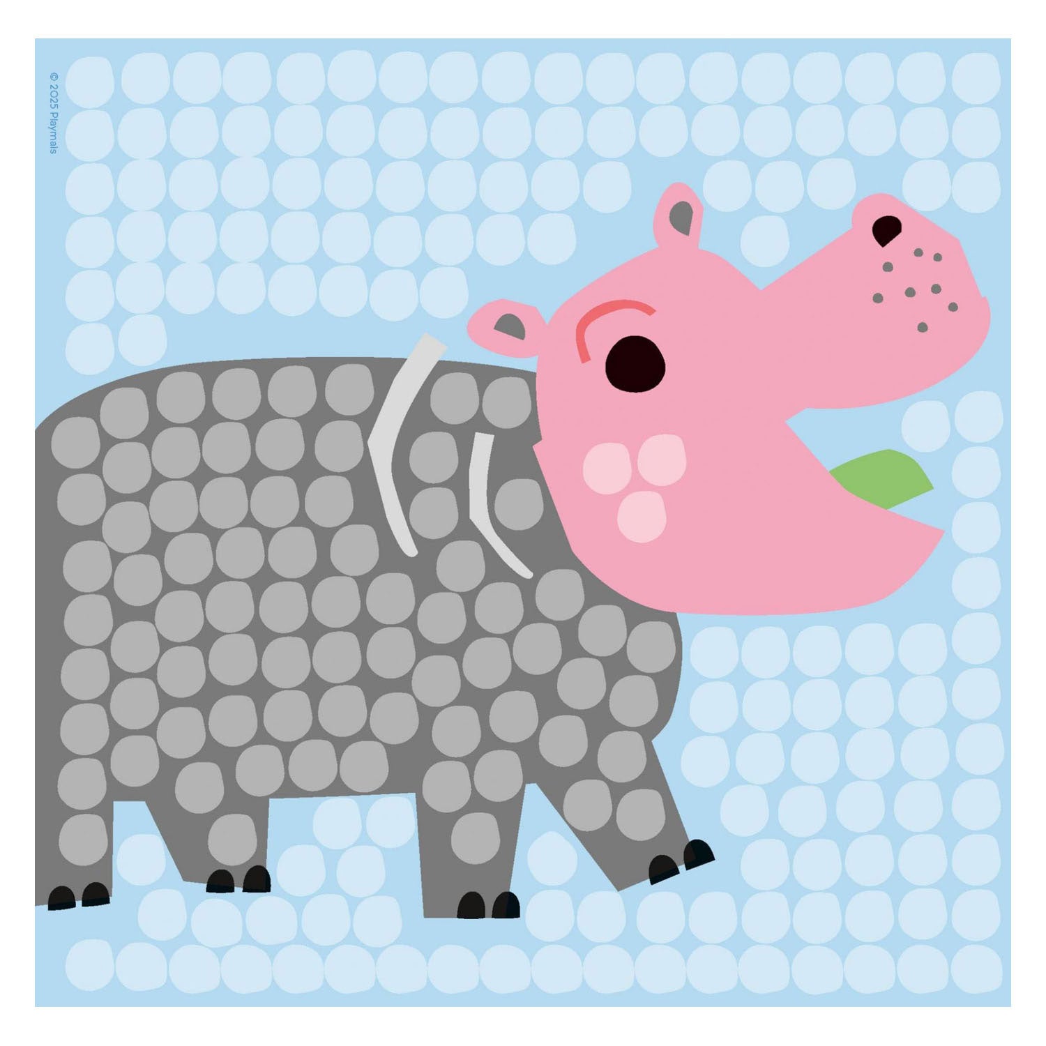 Des cartes mosaïque Playmais décorent le zoo