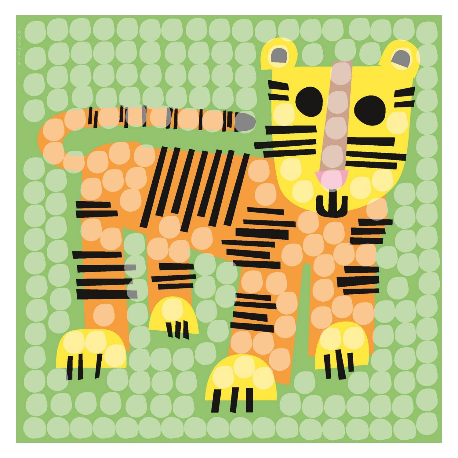 Des cartes mosaïque Playmais décorent le zoo