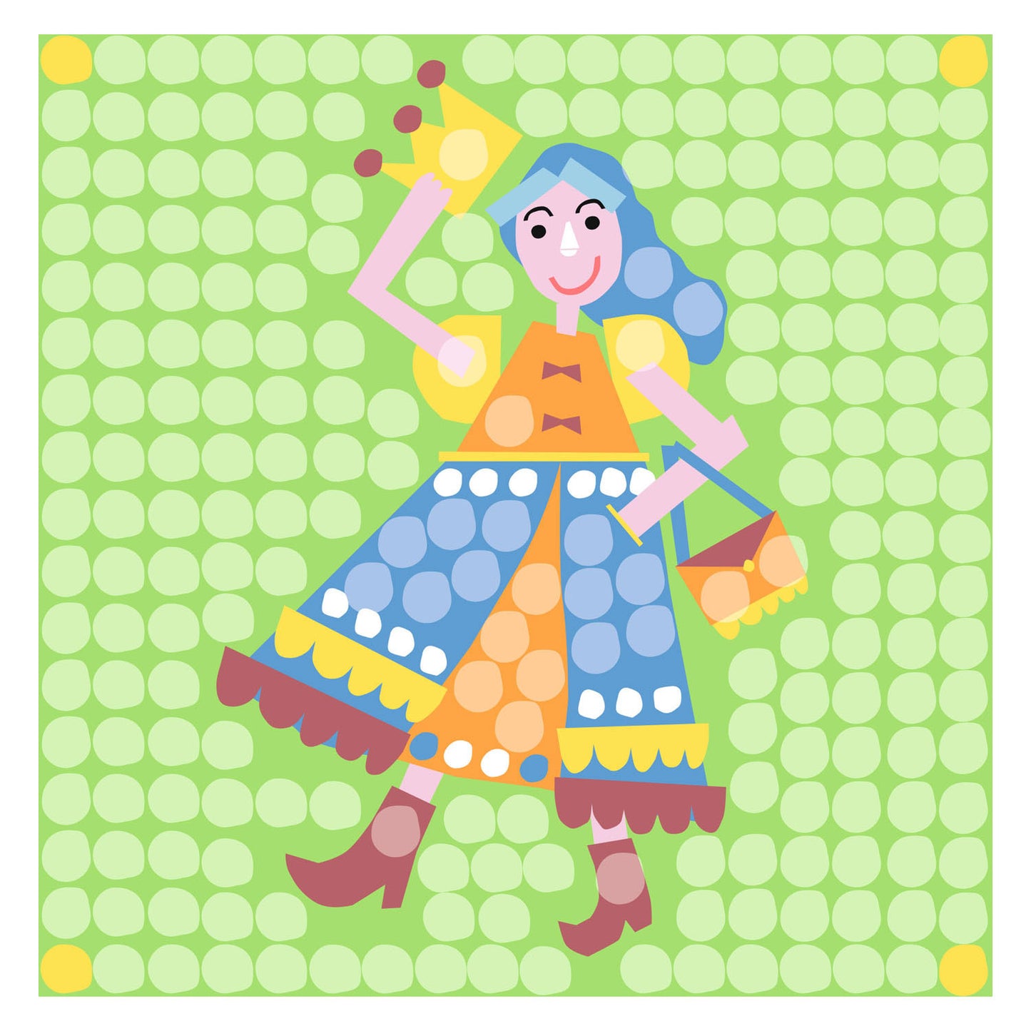 Les cartes mosaïque Playmais décorent la princesse