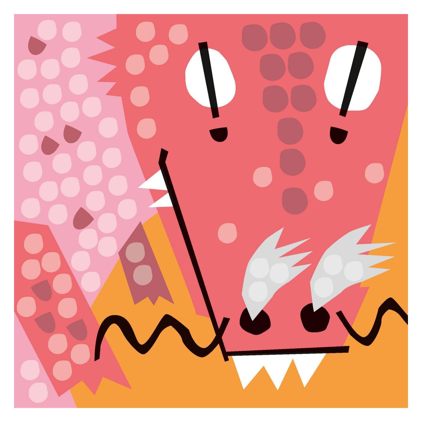 Cartes mosaïque Playmais décorant dragon