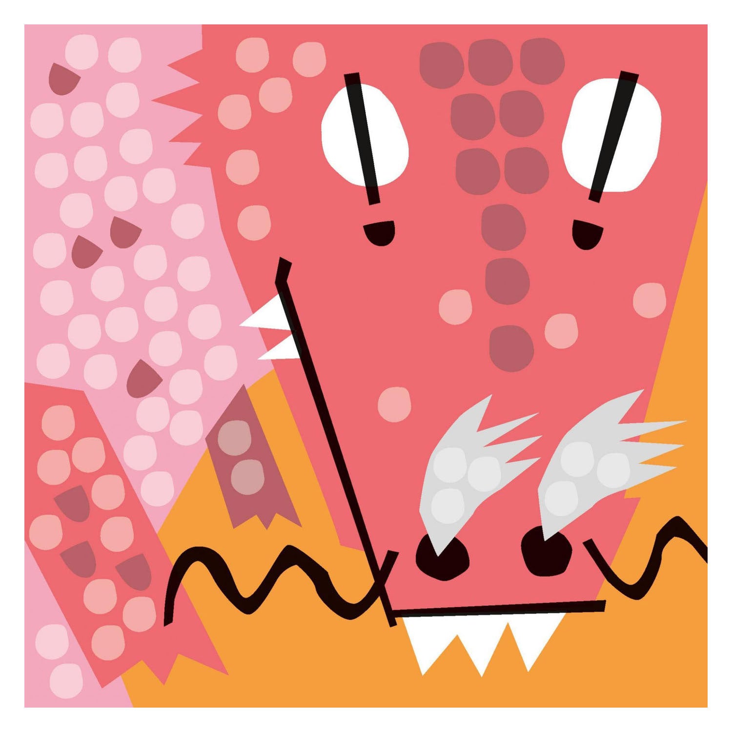 Cartes mosaïque Playmais décorant dragon