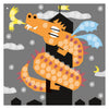 Cartes mosaïque Playmais décorant dragon
