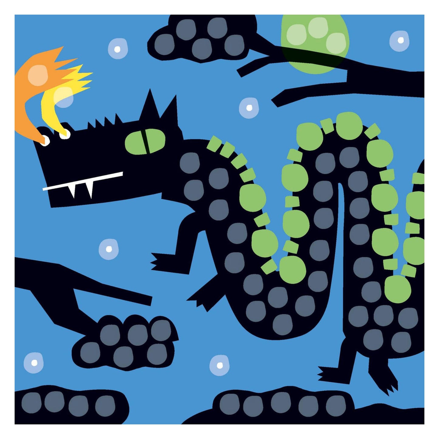 Cartes mosaïque Playmais décorant dragon
