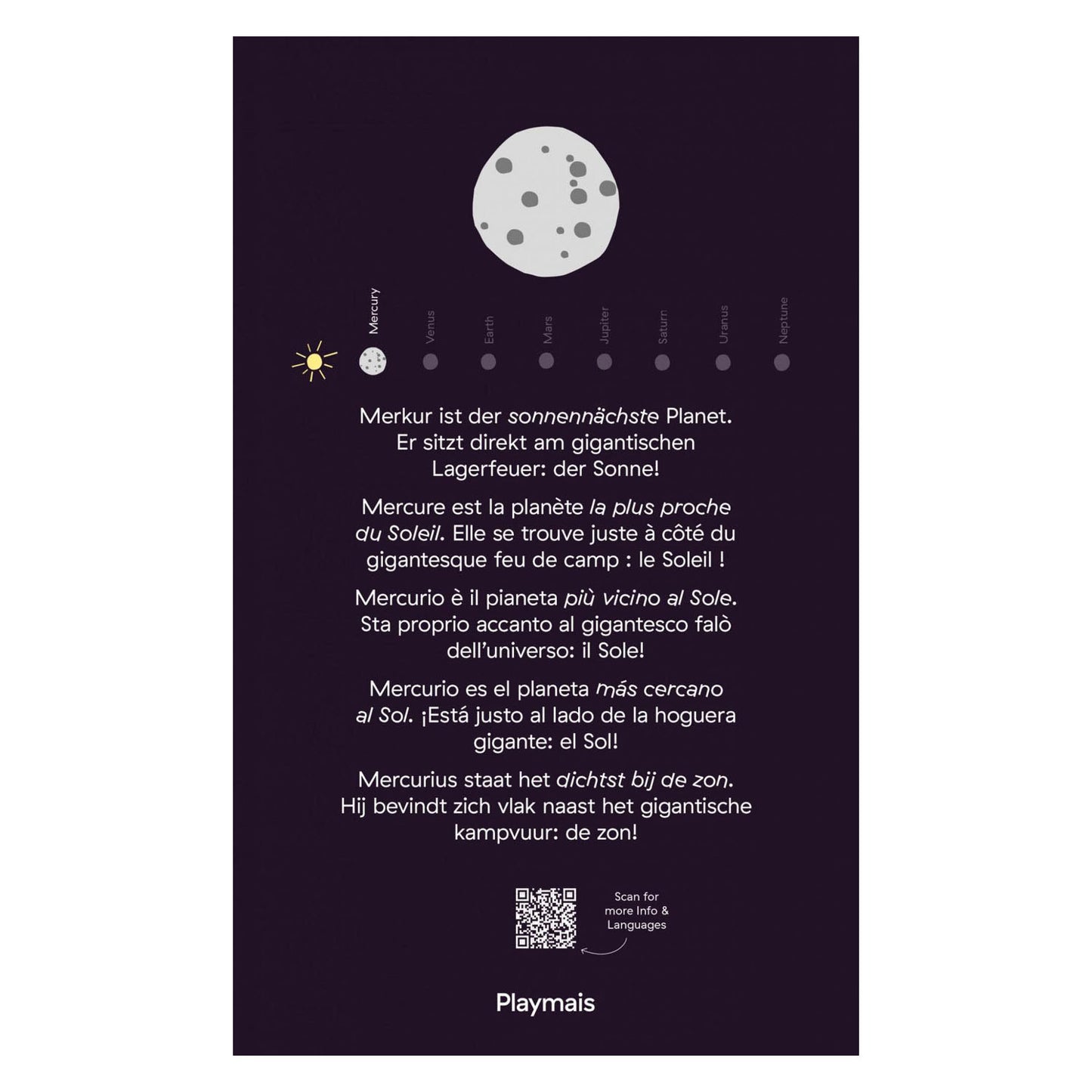 Les cartes mosaïque Playmais décorent le système solaire
