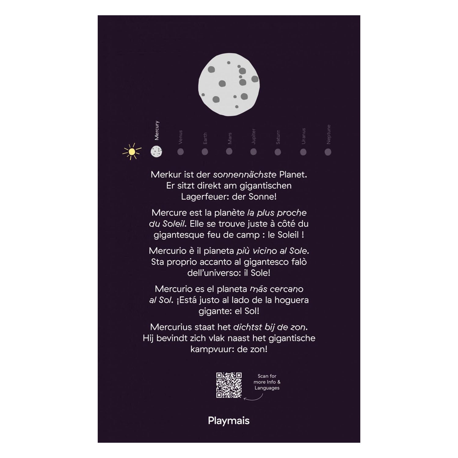 Les cartes mosaïque Playmais décorent le système solaire