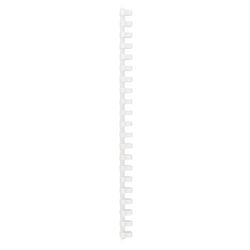 Reliure à dos gbc plastique a4 16mm blanc capacité 145 feuilles