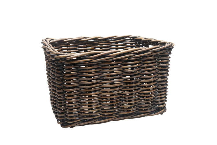 Panier à vélo en rotin New Looxs Brisbane Large 39 litres 46 x 33 x 26 cm - marron