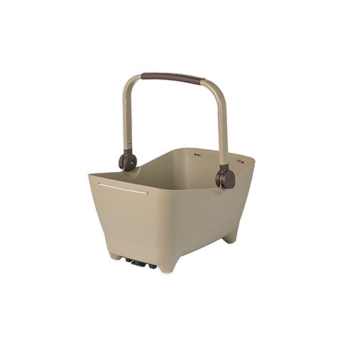 Basil Buddy Mik - Panier de vélo pour chiens - à l'arrière - Biscotti Brown