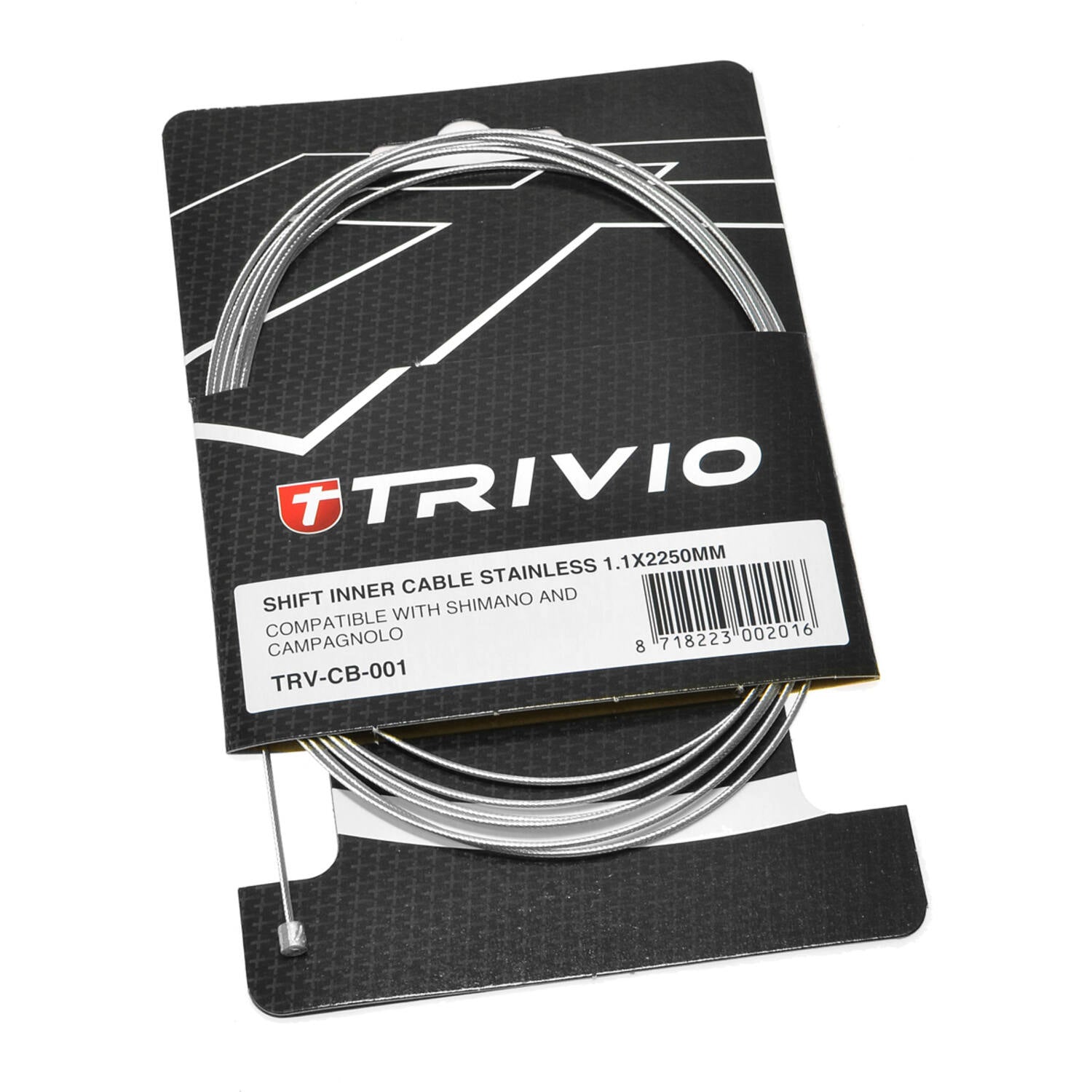 Trivio - câble intérieur de dérailleur acier inoxydable 1,1x2250mm - 20 pcs.