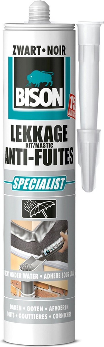 Bison 1029675 - b kit fuite 300ml noir | 3 pièces