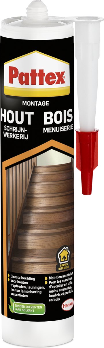 Pattex 1069997 - menuiserie 380g | 12 pièces