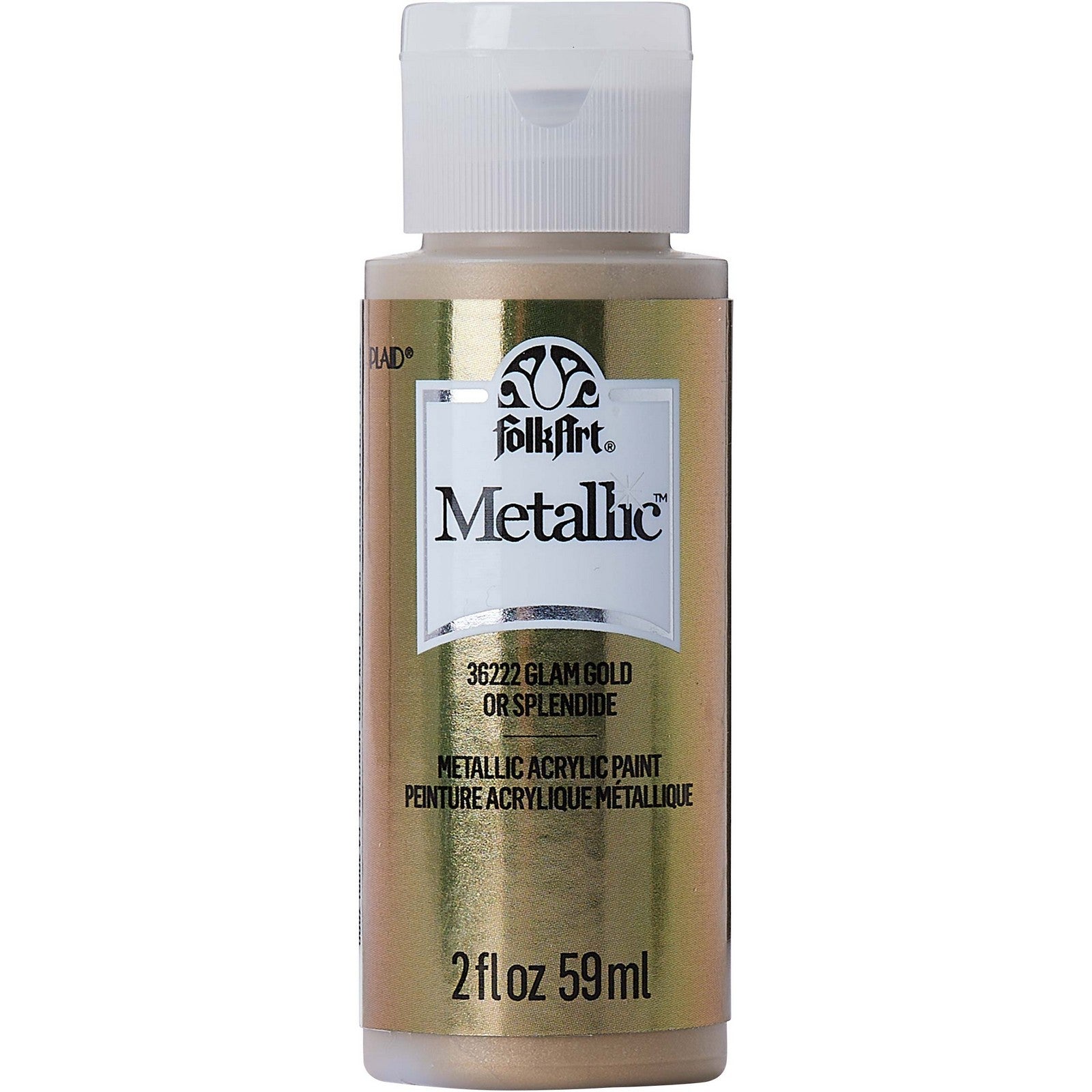 Folkart • peinture acrylique métallisée glam gold 59ml