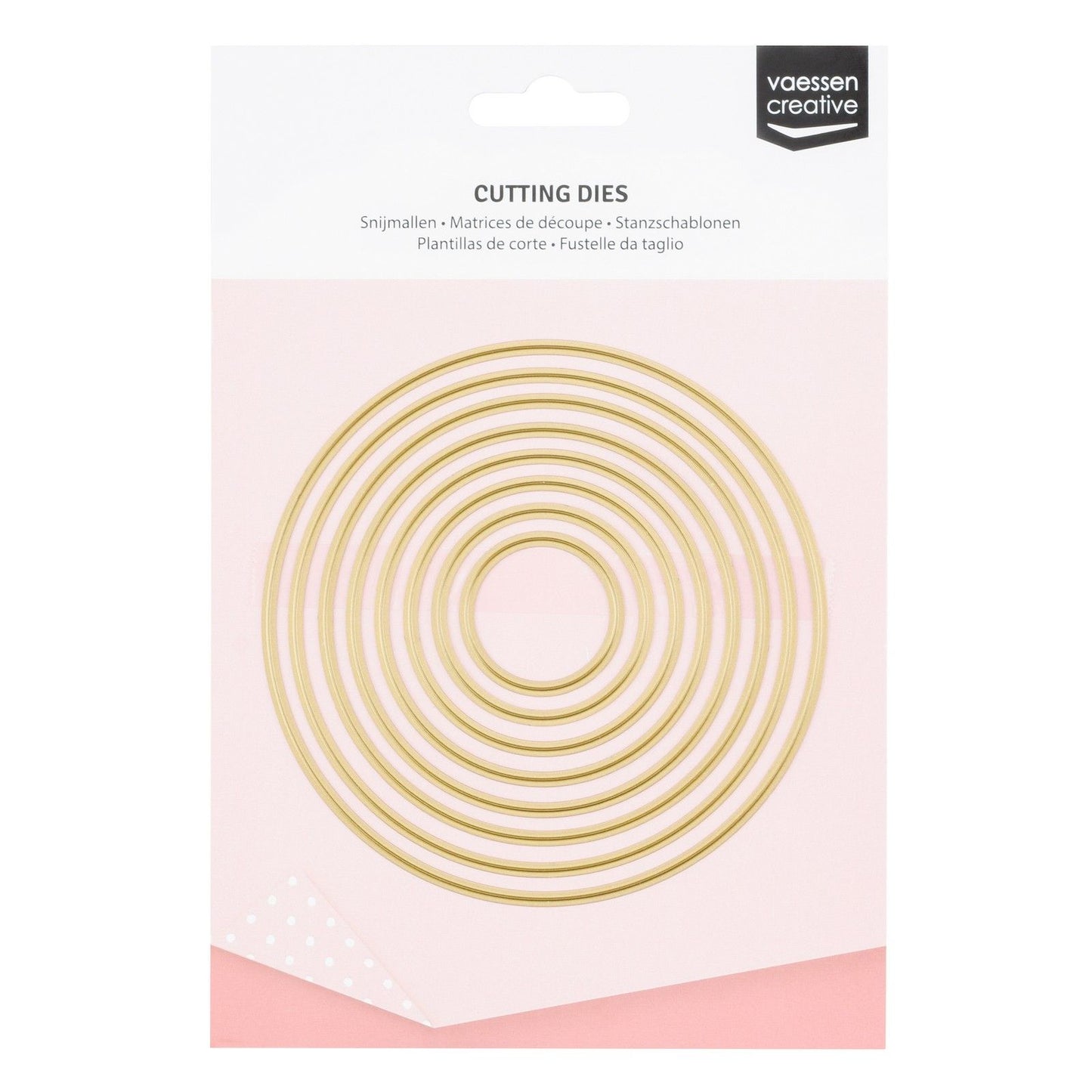 Vaessen creative • matrices de découpe cercles 8 pcs.