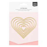 Vaessen creative • matrices de découpe coeurs 6 pcs.