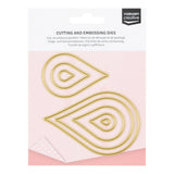 Vaessen creative • matrices de découpe et de gaufrage en goutte 8 pcs. - afbeelding 1