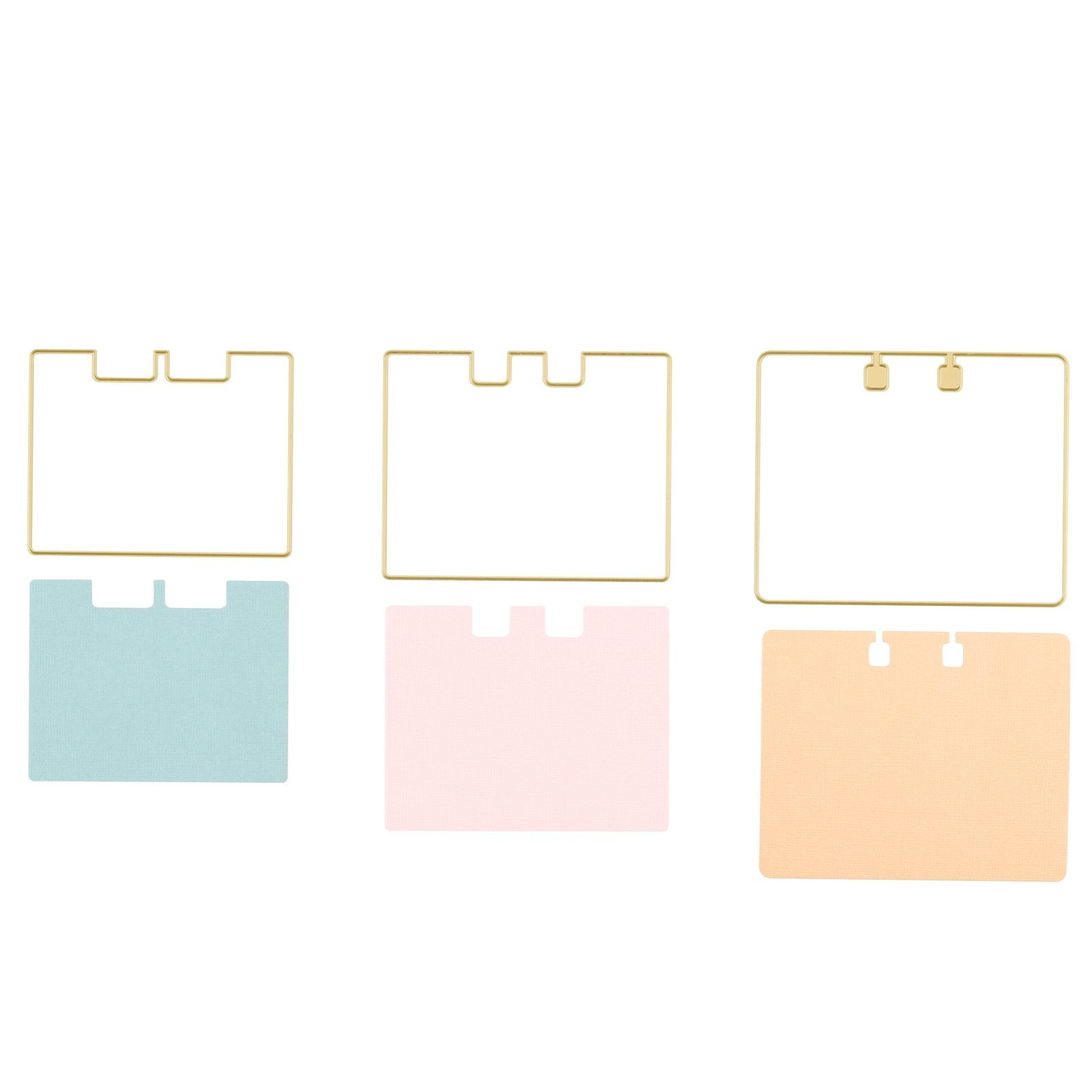 Vaessen creative • matrices de découpe rolodex rectangle arrondi 3 pcs.