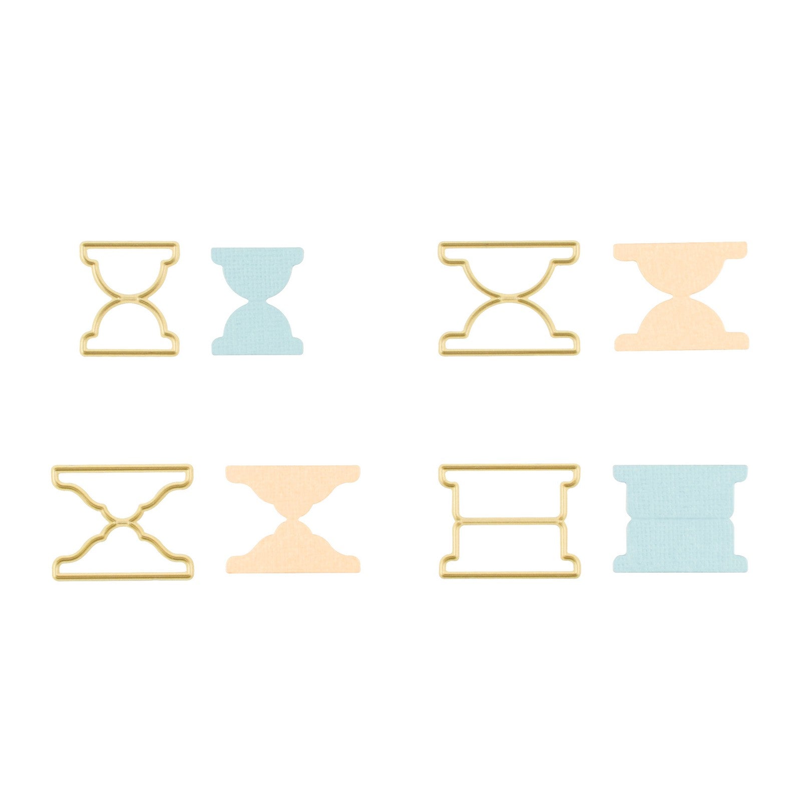 Vaessen creative • matrices de découpe onglets rolodex 4 pcs.