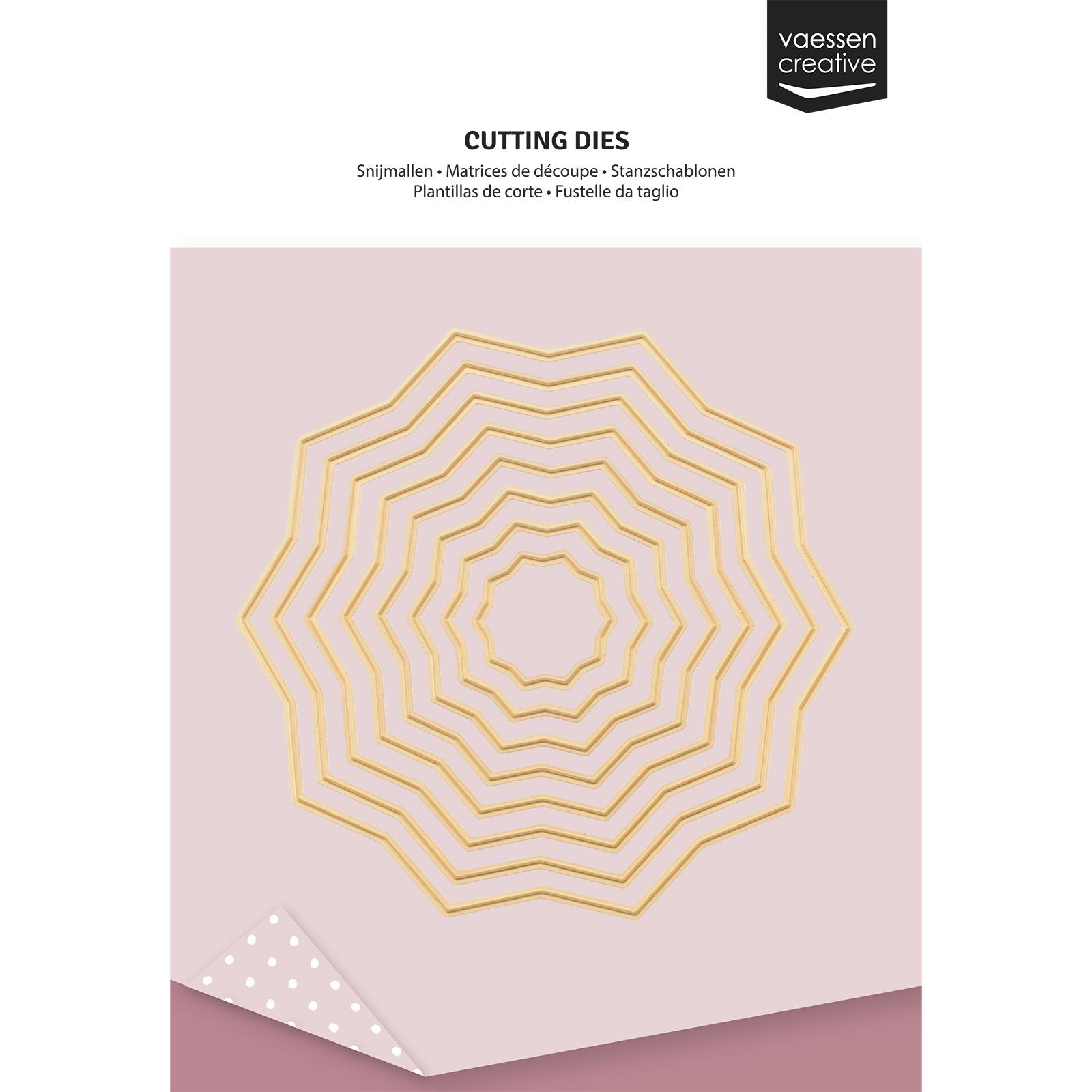 Vaessen creative • matrices de découpe étoiles 8 pcs.