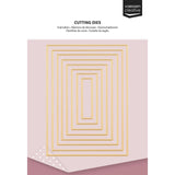 Vaessen creative • matrices de découpe et de gaufrage rectangles 8 pcs. - afbeelding 1