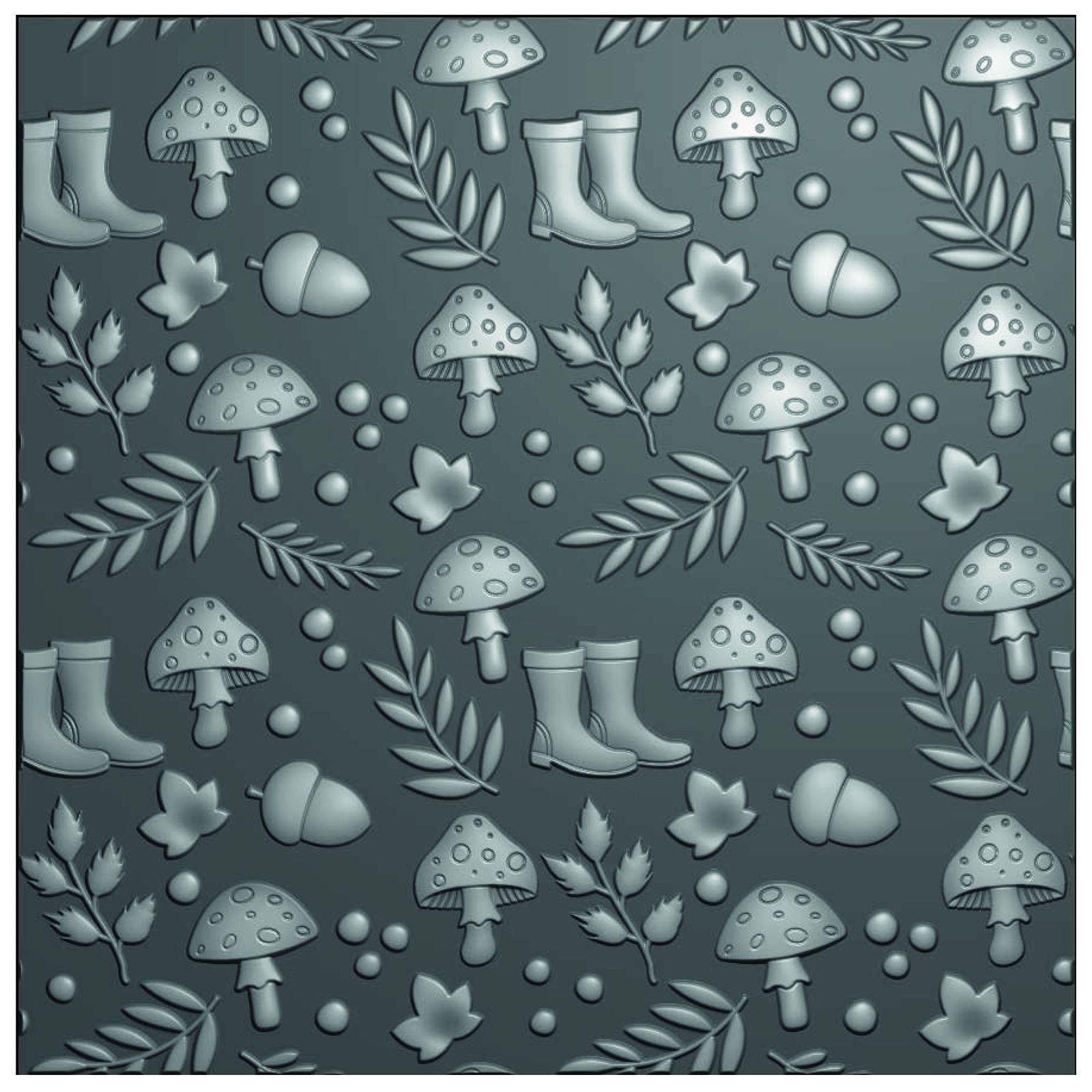 Vaessen creative • dossier de gaufrage chiffres d'automne 15x15cm 1er.