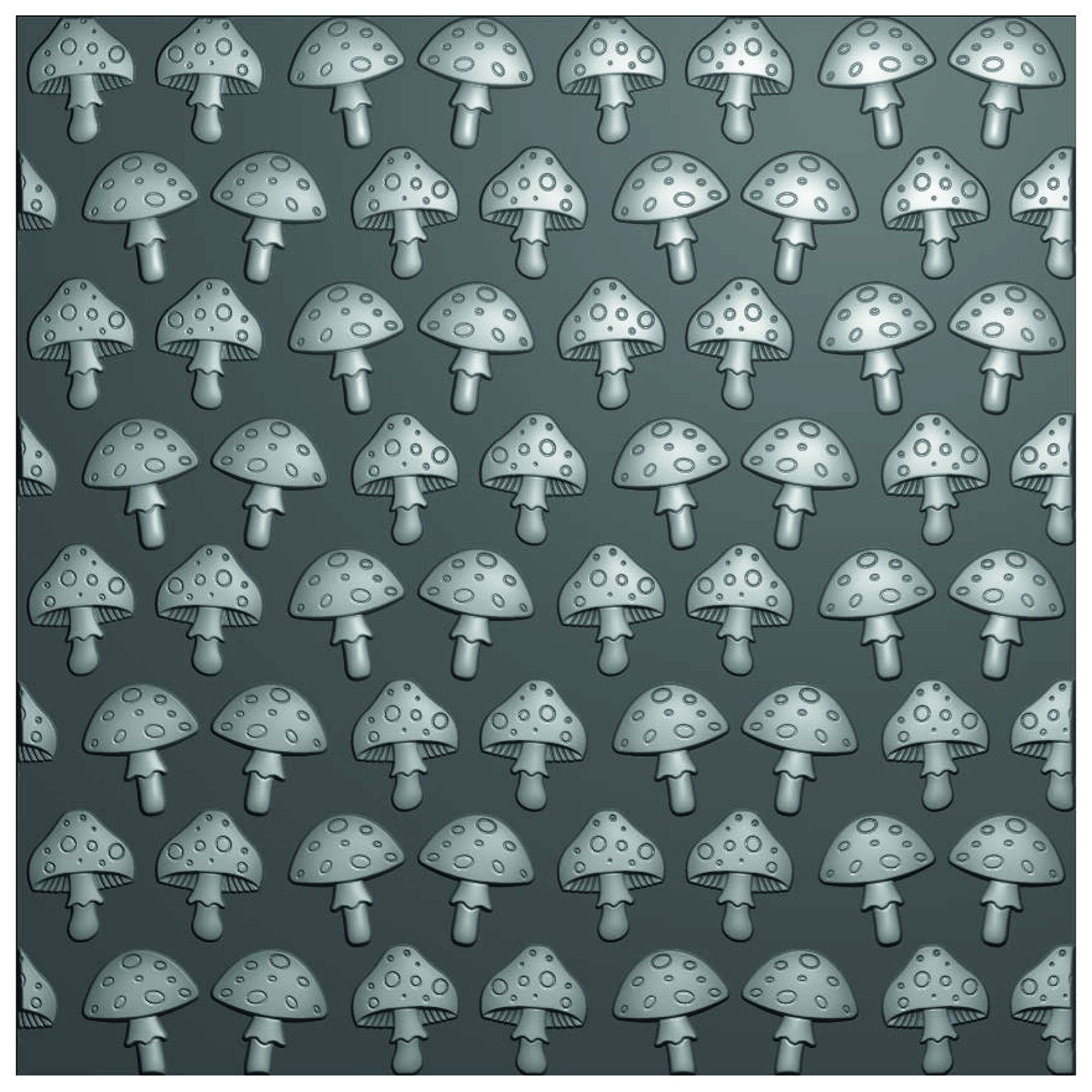 Vaessen creative • dossier de gaufrage champignons 15x15cm 1pc.